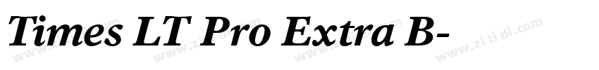 Times LT Pro Extra B字体转换